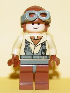 LEGO Minifigure -- Naboo Fighter Pilot - Tan Jacket-Star Wars / Star Wars Episode 1 -- SW0160 -- Creative Brick Builders